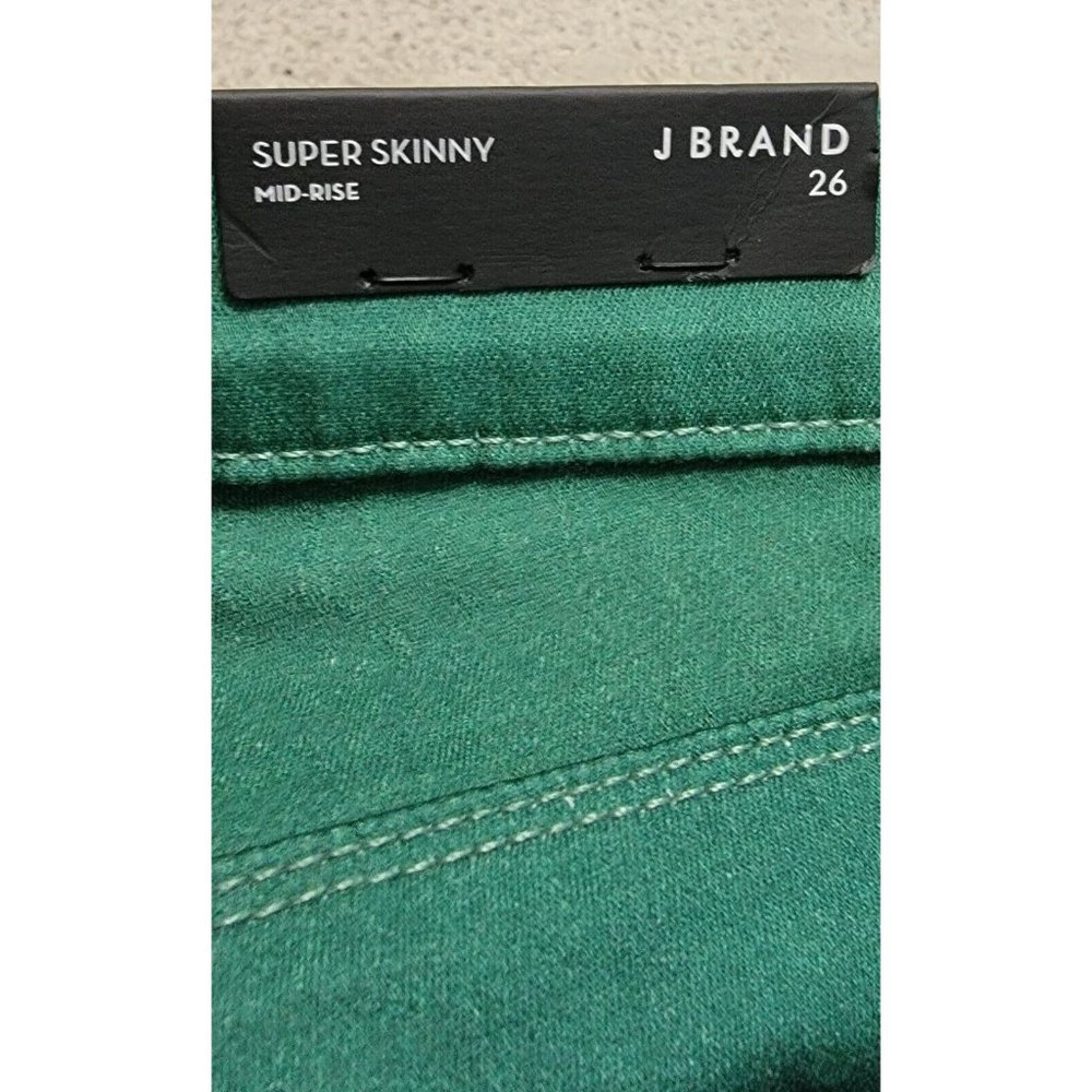 J Brand x Rob Pruitt Womens Green Blue Gradient Super Skinny Jeans Size … - Picture 11 of 12